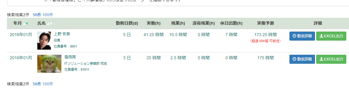 簡単人事異動